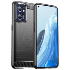 slomart carbon case za realme narzo 50 5g upogljiv silikonski carbon ovitek črn