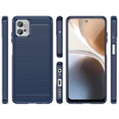 slomart carbon case za motorola moto g82 5g / moto g52 upogljiv silikonski karbon ovitek črn