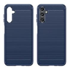 slomart carbon case za samsung galaxy a14 5g upogljiv silikonski carbon ovitek moder