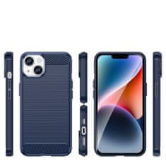 slomart ovitek carbon za iphone 14 plus upogljiv gel zadnji ovitek moder