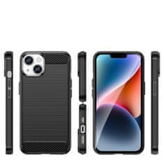 slomart carbon case etui za iphone 14 upogljiv gel zadnji ovitek črn