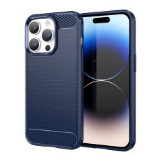 slomart ovitek carbon za iphone 14 pro max upogljiv gel zadnji ovitek moder