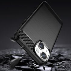 slomart ovitek carbon za iphone 14 plus upogljiv gel zadnji ovitek črn