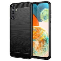 slomart carbon case za samsung galaxy a14 5g upogljiv silikonski carbon ovitek črn