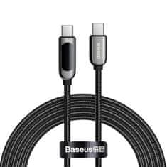 BASEUS USB-C - Kabel USB-C z merilnikom porabe 2 m - črn