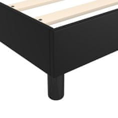 Vidaxl Box spring postelja z vzmetnico črna 200x200 cm umetno usnje