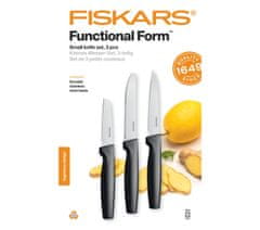 Fiskars Komplet majhnih nožev Functiional Form, 3 kosi