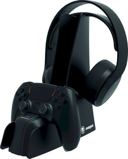 Snakebyte DUAL CHARGE 5 polnilna postaja s stojalo za slušalke PS5