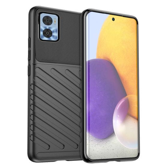 MG Thunder silikonski ovitek za Motorola Moto E22 / Moto E22i, črna