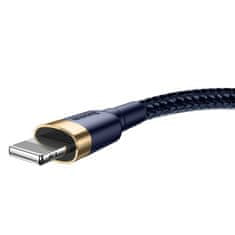 BASEUS Trajni najlonski kabel USB Iphone Lightning kabel QC3.0 1.5A 2M modra