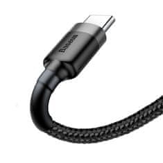 PRO Vzdržljiv fleksibilen kabel USB-C QC3.0 2A 2M črne/sive barve