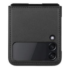 Nillkin qin vegan leather case za samsung galaxy z flip 4 ovitek iz ekološkega usnja stojalo črn