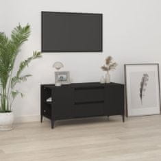 Vidaxl TV omarica črna 102x44,5x50 cm inženirski les