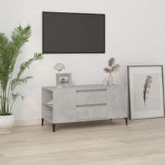 Vidaxl TV omarica betonsko siva 102x44,5x50 cm inženirski les