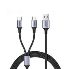 Ugreen kabelski razdelilni kabel USB - USB Type C / USB Type C 1m črn (US196 40351)