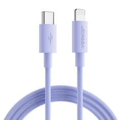 Joyroom robusten kabel USB Type C - Lightning za hitro polnjenje / prenos podatkov 20W 2m vijolične barve (S-2024M13)