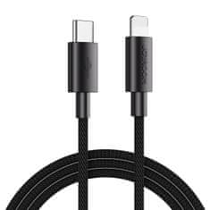 Joyroom Zmogljiv kabel iPhone USB-C - Lightning za hitro polnjenje prenos podatkov 20W 2m črn