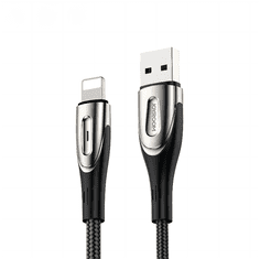 Joyroom Kabel za hitro polnjenje iPhone USB-A - Lightning serije Sharp 1,2 m črn