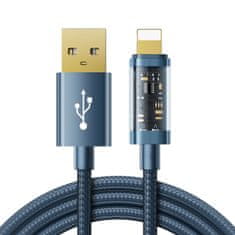 Joyroom Kabel USB - Lightning za polnjenje in prenos podatkov za iPhone 2,4A 20W 1,2 m modri