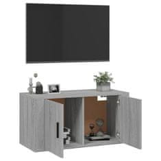 Vidaxl Stenska TV omarica siva sonoma 80x34,5x40 cm