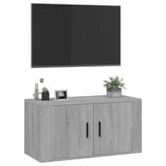 Vidaxl Stenska TV omarica siva sonoma 80x34,5x40 cm