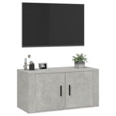 Vidaxl Stenska TV omarica betonsko siva 80x34,5x40 cm