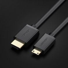 Ugreen kabel HDMI - mini HDMI 19 pin 2.0v 4K 60Hz 30AWG 1,5 m črn (11167)