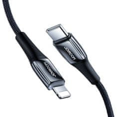 slomart joyroom kabel usb tipa c - lightning kabel za napajanje 20w 2,4a 1,2m črn (s-1224k2 black)