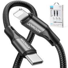 Joyroom kabel za hitro polnjenje / prenos podatkov USB Type C - Lightning PD 20W 2m črn (S-2024N1-PD)