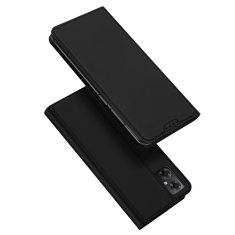 slomart dux ducis skin pro ovitek za xiaomi redmi note 11e /redmi 10 5g / redmi 10 prime+ 5g / poco m4 5g ovitek flip card wallet stand black