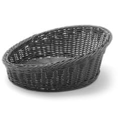 Noah Košara za kruh s poševno košaro za sadje okrogla premera 310 mm črna - Hendi 426579