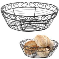 Noah Okrasna okrogla žična košara za serviranje kruha - Hendi 425862