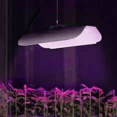 Hillvert Svetilka za rast rastlin polnega spektra 25 x 12 cm 68 LED 50 W srebrna