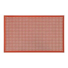 NEW Protizdrsna gumijasta podloga ažura 153 x 92 x 1 cm rdeča