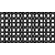 Noah Protizdrsna gumijasta preproga 150 x 90 x 1 cm črna