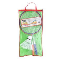 NILS NRZ052 Jeklo / Set za badminton 2 loparja + letvica Junior