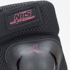 Nils Extreme H706 Black-Pink Velikost L Komplet ščitnikov