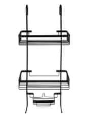 Ruhhy Viseča polica za prho Črna Malatec 16723