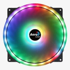 Aerocool FAN AEROCOOL PGS DUO 20 ARGB 6PIN 200MM - Črn 20 cm ventilator z nizko ravnjo hrupa in LED osvetlitvijo