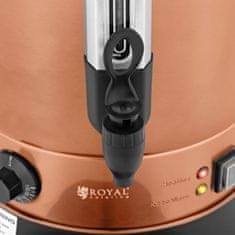 Royal Catering Grelnik vode z dvojnimi stenami in odcejalnikom 13,5 L 2500 W oranžne barve