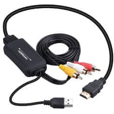 Northix Pretvornik HDMI v AV/RCA 