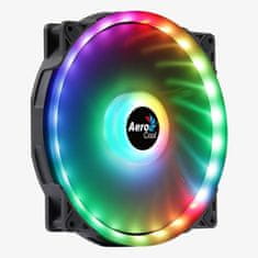 Aerocool FAN AEROCOOL PGS DUO 20 ARGB 6PIN 200MM - Črn 20 cm ventilator z nizko ravnjo hrupa in LED osvetlitvijo