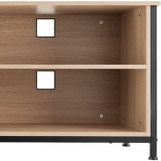 tectake TV omarica Navan 147x41x60,5cm, svetel les, hrast Sonoma