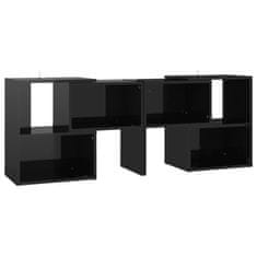 Vidaxl TV omarica visok sijaj črna 104x30x52 cm iverna plošča