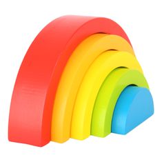 Small foot majhne zložljive kocke za noge Rainbow