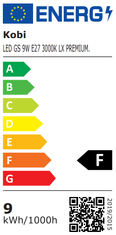 Kobi LED žarnica E27 A60 9W = 60W 810lm 3000K Toplo bela S SENZORJEM GIBANJA IN SOMRAKA