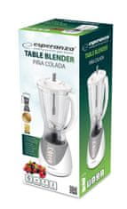 Esperanza Blender Esperanza EKM023E, 350W, 1.5L, s elektronsko regulacijo, odstranljiv pokrov, enostavno za čiščenje, s sivo plastično posodo