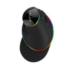 Delux Delux M618Plus 4000DPI RGB navpična miška - odprta embalaža