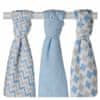 BMB 70x70 - skandinavski Baby Blue MIX 3pcs