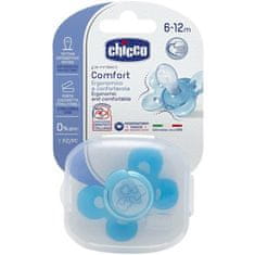 Chicco Silikonski spodbujevalnik PHYSIO COMFORT, modra, 6m +